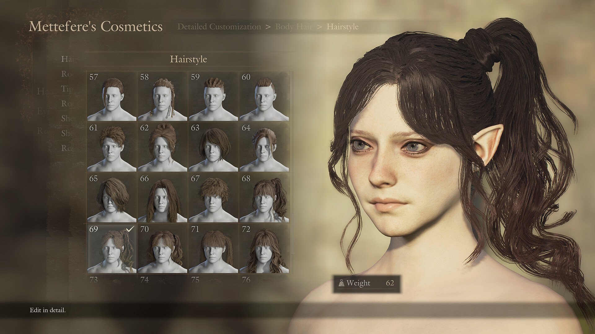 Dark Arisen karakter oluşturucusunda yeni saç stilleri