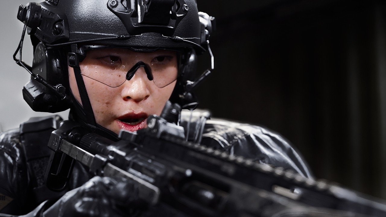 Call of Duty Modern Warfare 4 PC fragmanından bir asker yakın planı