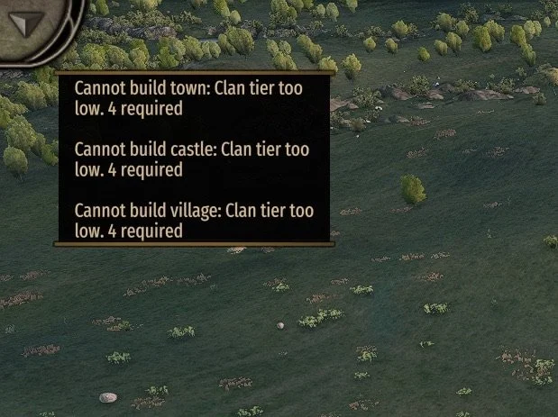 Player Settlements modu ile kampanya haritasında yerleşim kurma şartları