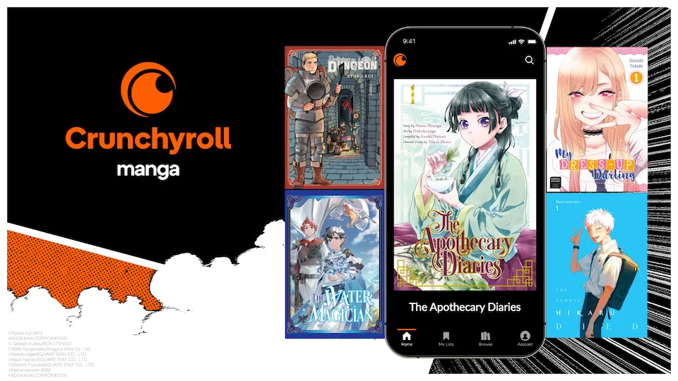 Crunchyroll Manga uluslararası genişleme görseli