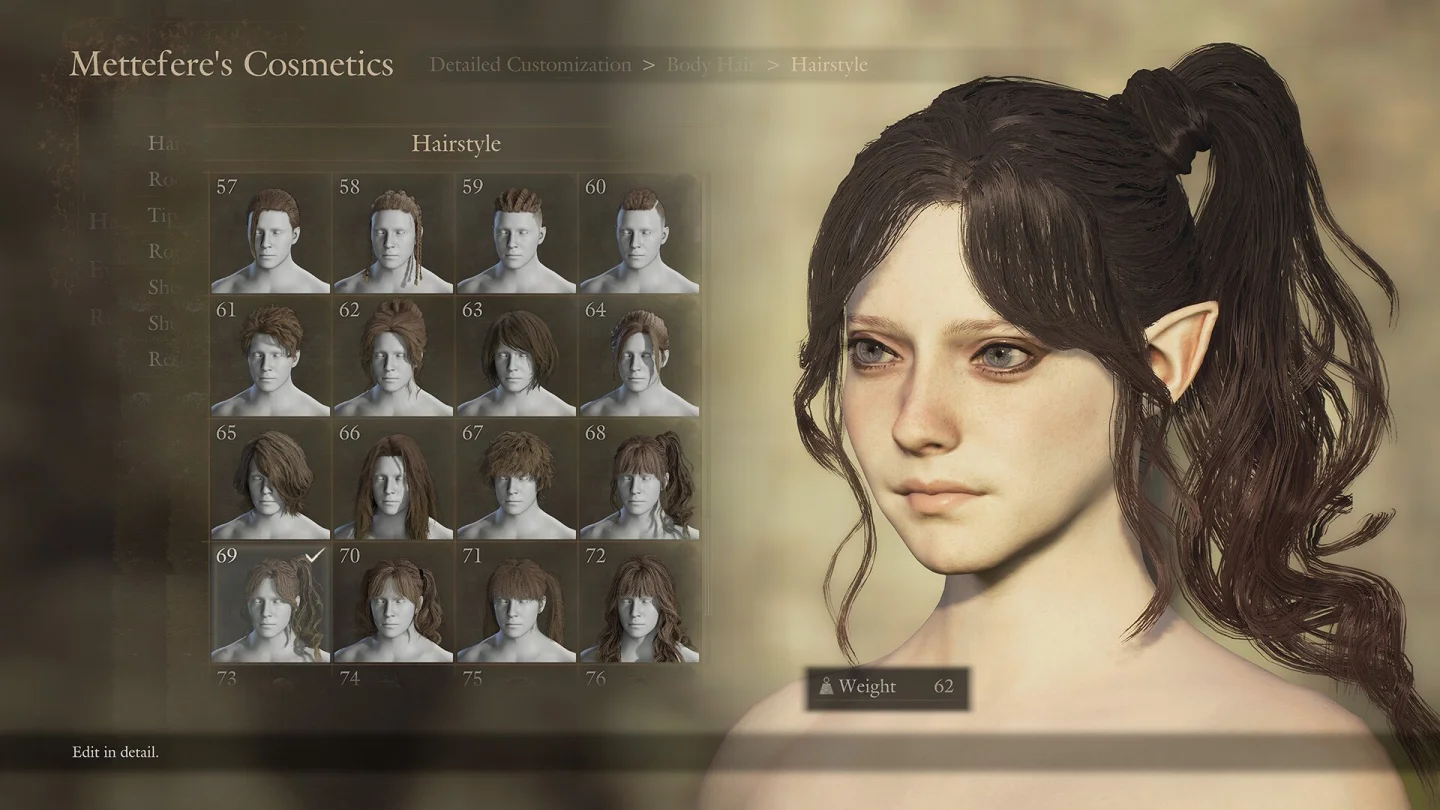 Dark Arisen karakter oluşturucusunda yeni saç stilleri