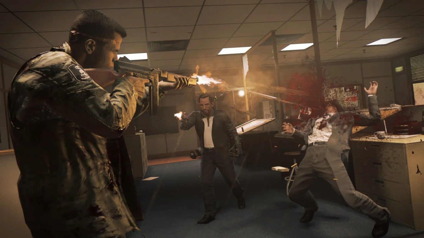 Mafia III'te Lincoln Clay'in ofiste mafya adamlarıyla çatışması