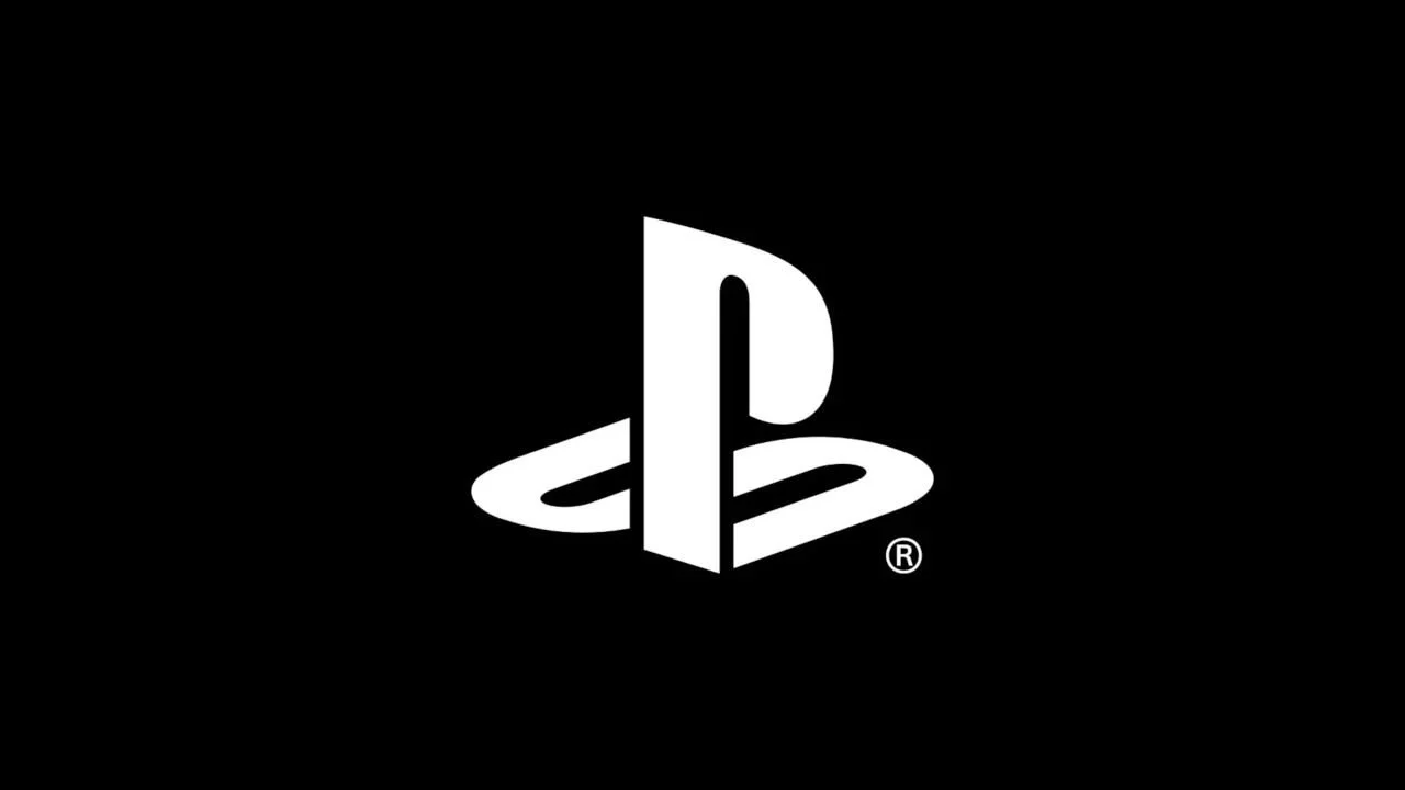 PlayStation logosu, siyah arka plan