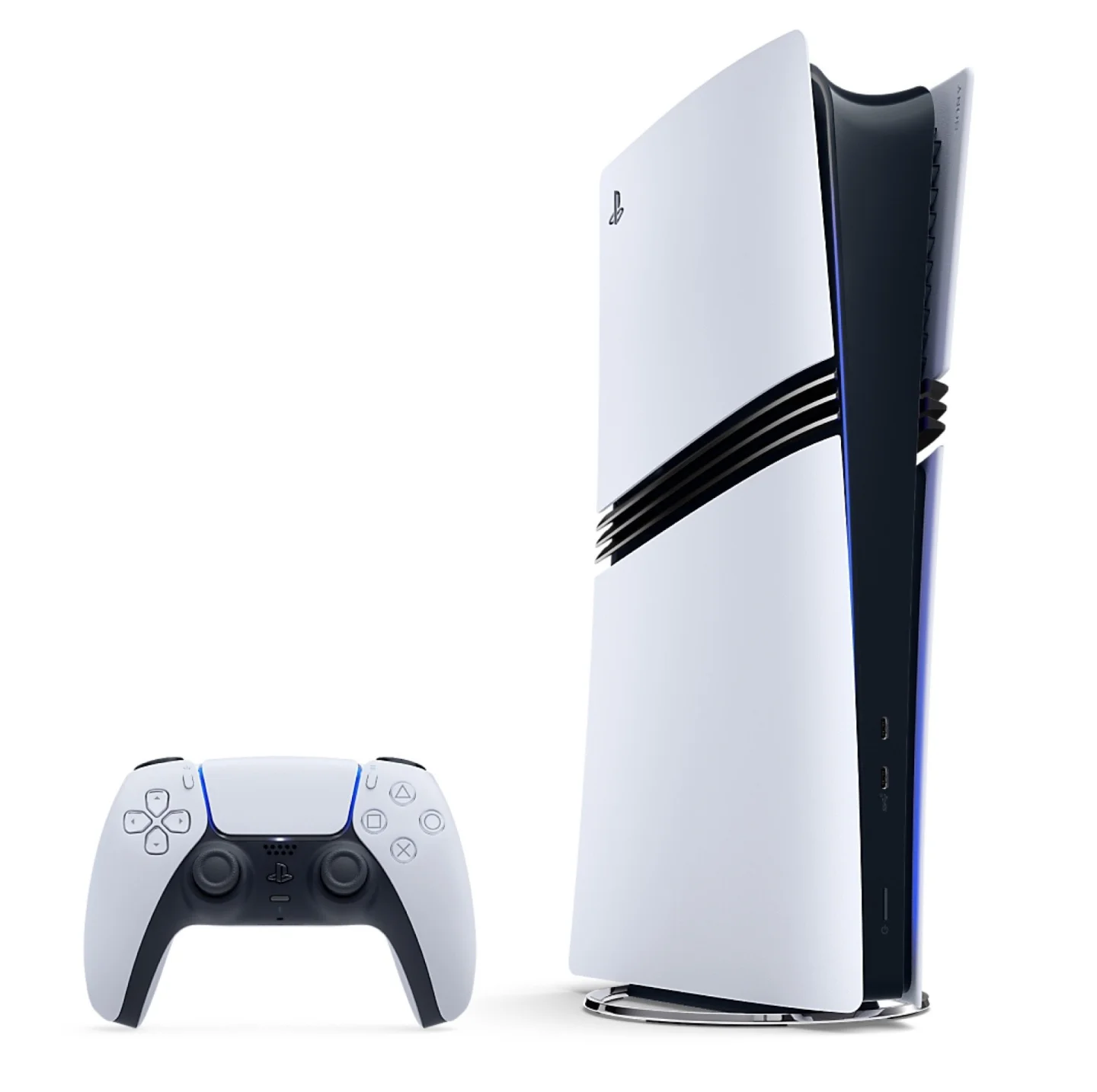 PlayStation 5 Pro konsolu ve DualSense kontrolcüsü