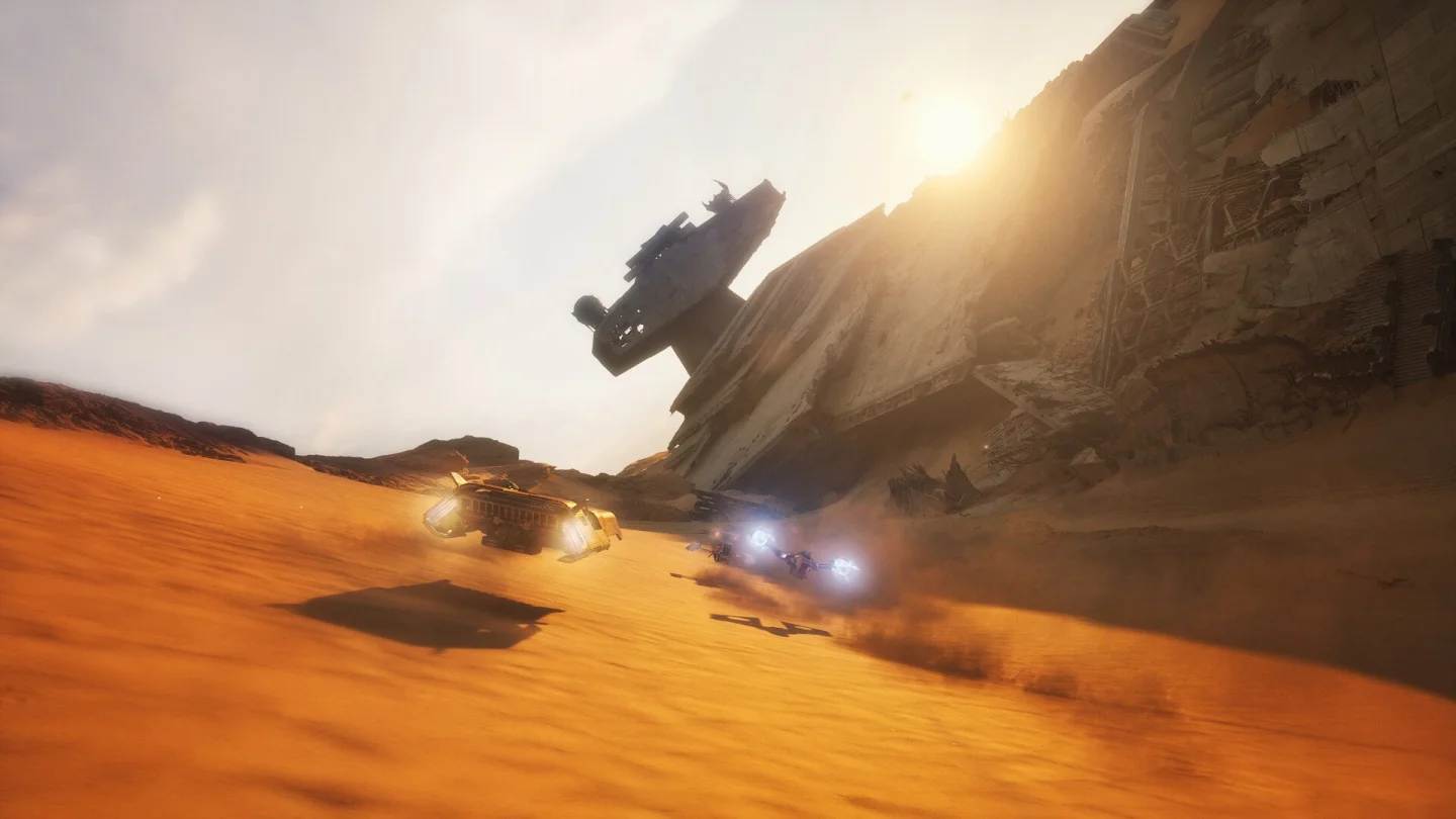 STAR WARS: Galactic Racer oyunundan bir ekran görüntüsü